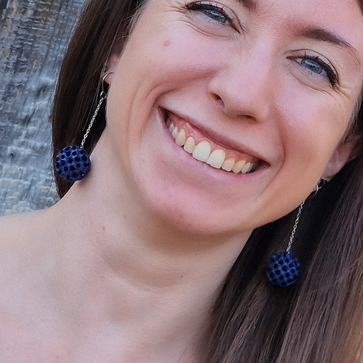 Pendientes Polaris Azul Tinta - Imagen 2