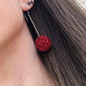 Pendientes Polaris Rojo Carmín