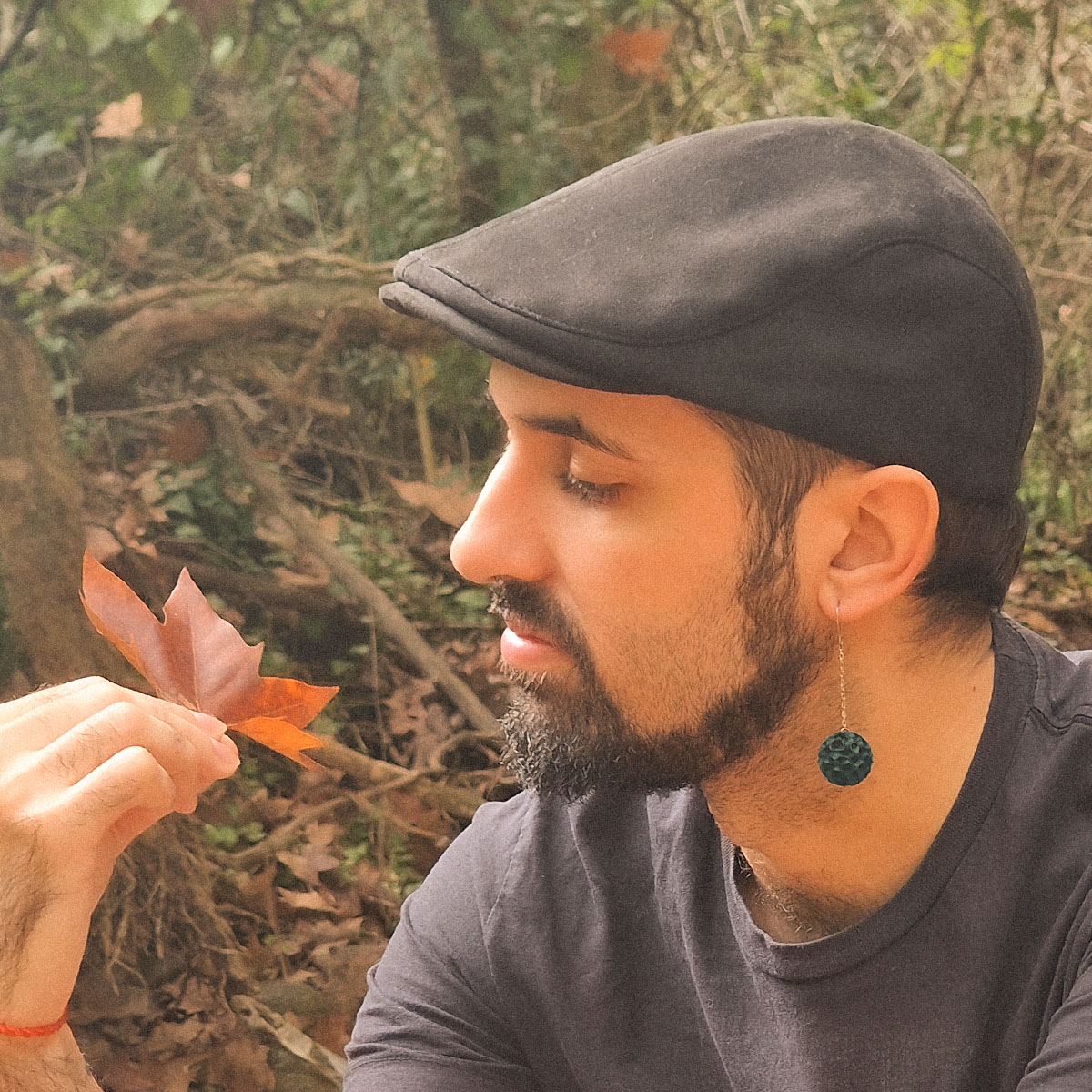 Pendientes Polaris Verde Bosque - Imagen 3