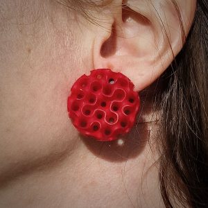 Pendientes Antares Rojo Carmín