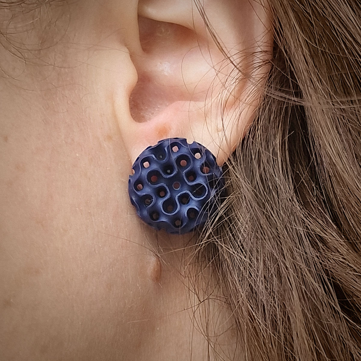 Pendientes Capella Azul Tinta