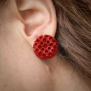 Pendientes Capella Rojo Carmín