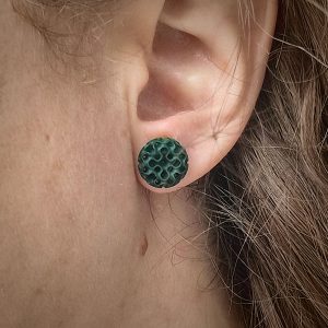 Pendientes Spica Verde Bosque