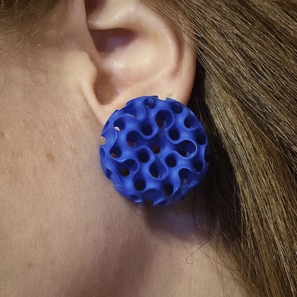 Pendientes Antares Azul Cobalto detalle