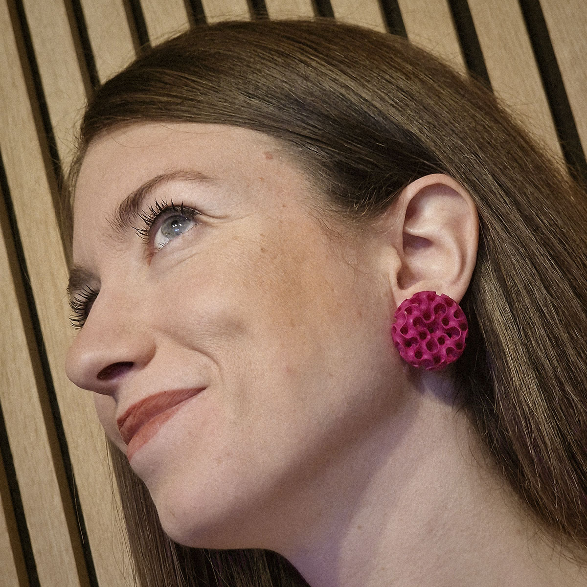 Pendientes Magenta Real