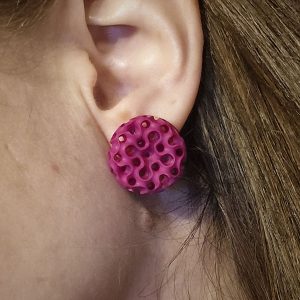 Pendientes Capella Magenta Real Detalle